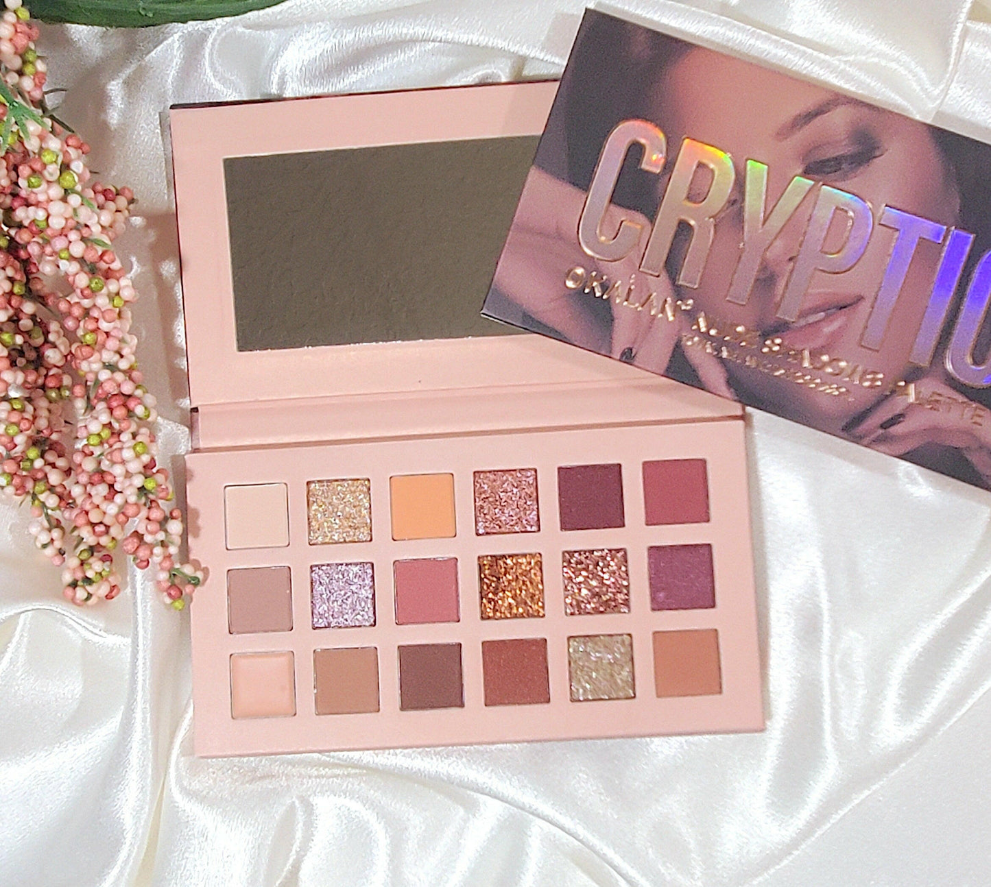Eyeshadow Palette Makeup, Natural Pink, Neutral & Nude Colors
