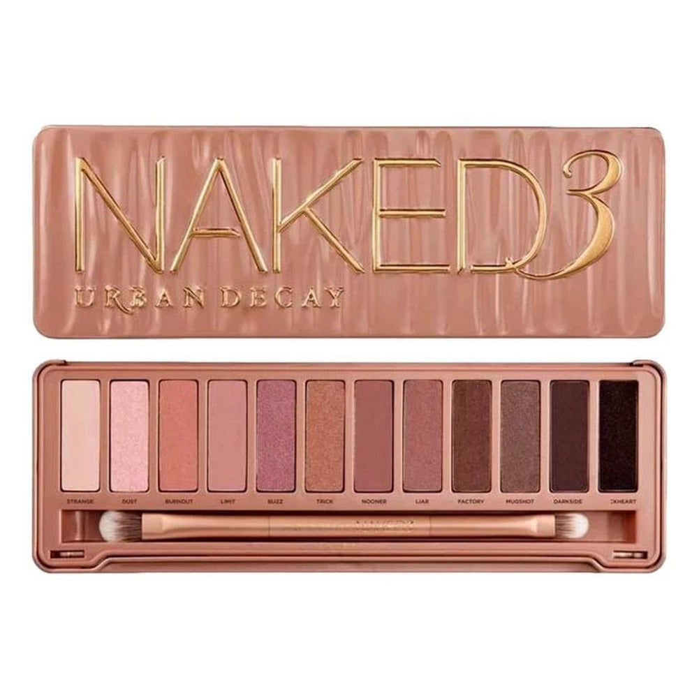 Urban Decay Naked3 Eyeshadow Palette: 12 Rose-Hued Neutral Shades