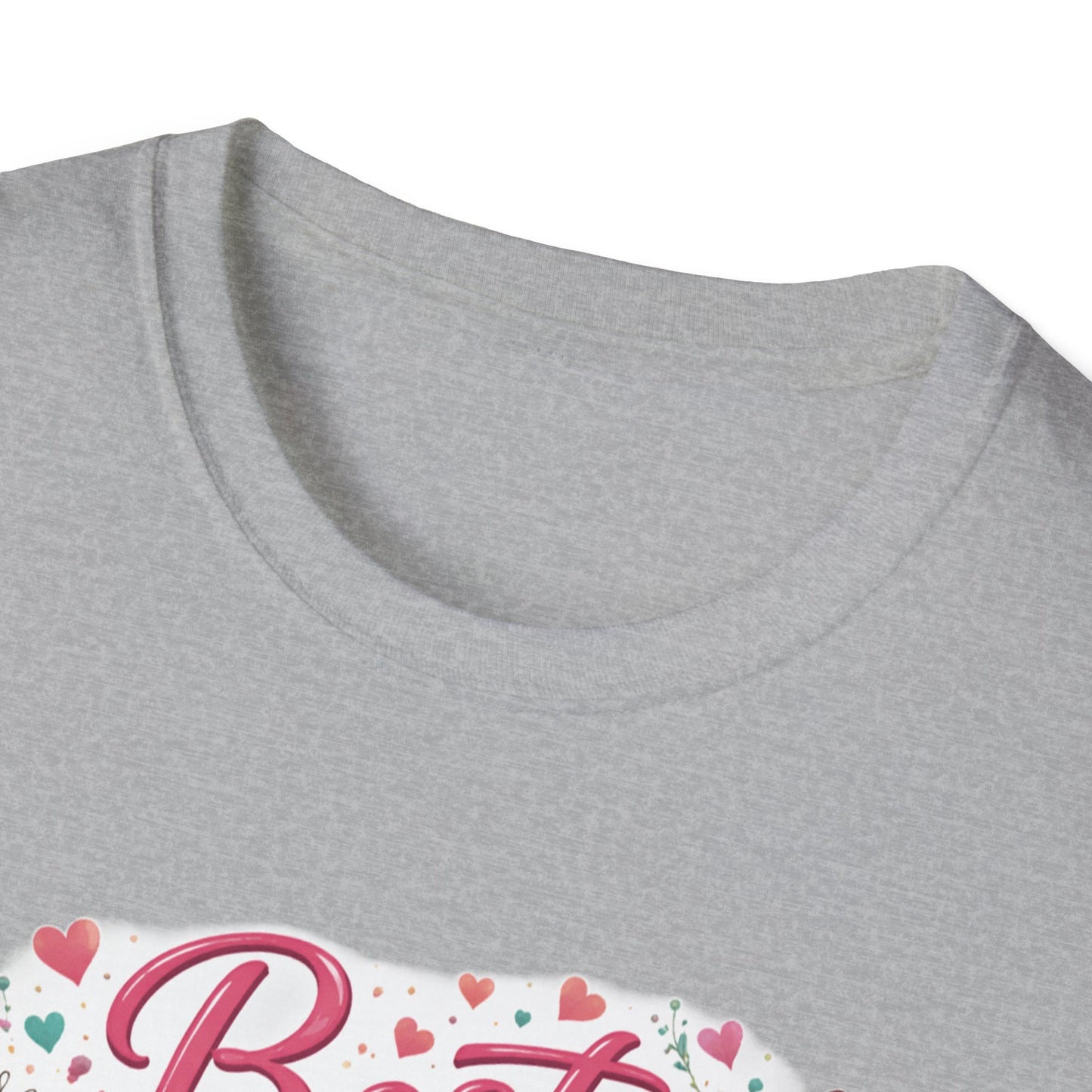 Close-up of Best Mom Ever t-shirt design print for Mother’s Day