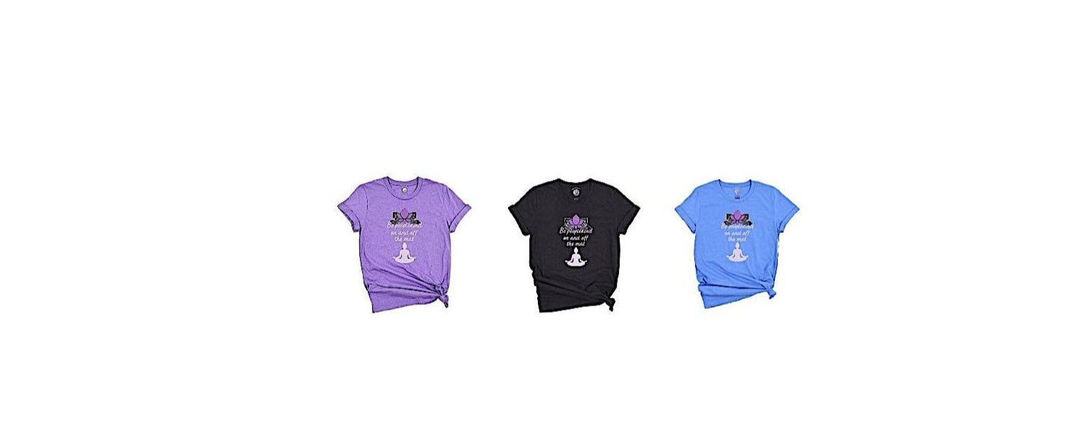 Mindful yoga t-shirts for women – spiritual self-care gift – meditation and chakra inspired design